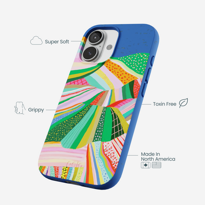 Electric Blue Bloomstatic iPhone 17 Case