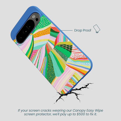 Electric Blue Bloomstatic Google Pixel 10 Pro XL Case