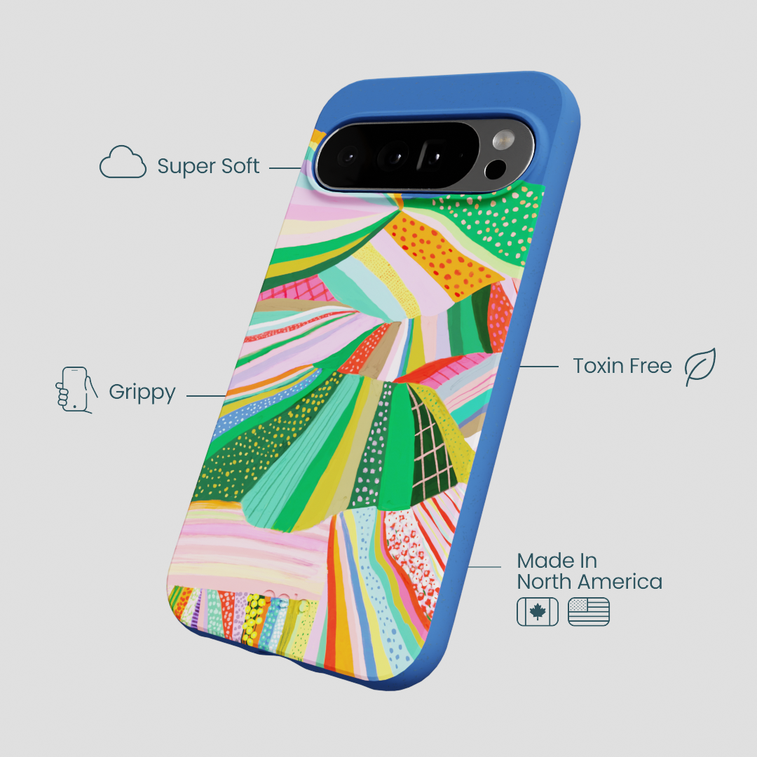 Electric Blue Bloomstatic Google Pixel 10 Pro XL Case