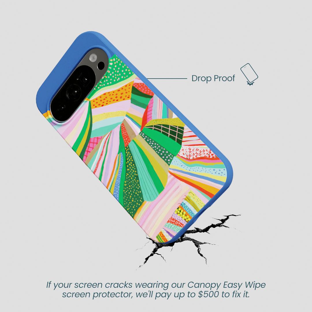 Electric Blue Bloomstatic Google Pixel 10/10 Pro Case