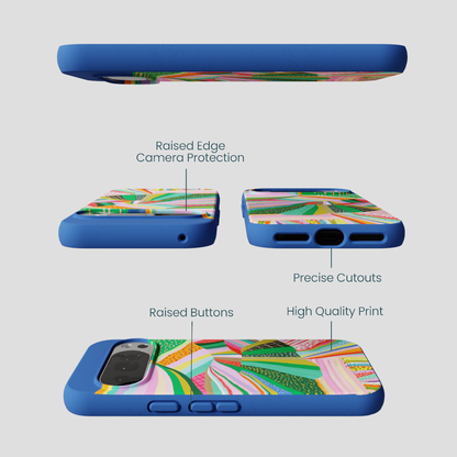 Electric Blue Bloomstatic Google Pixel 10/10 Pro Case