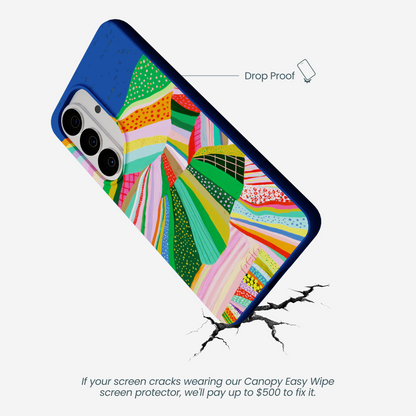 Electric Blue Bloomstatic Samsung Galaxy S26 Case