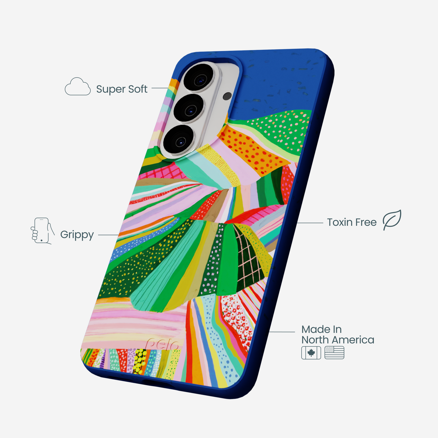 Electric Blue Bloomstatic Samsung Galaxy S26 Case