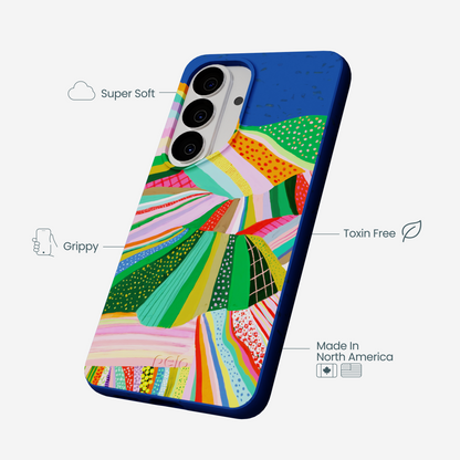 Electric Blue Bloomstatic Samsung Galaxy S26 Case