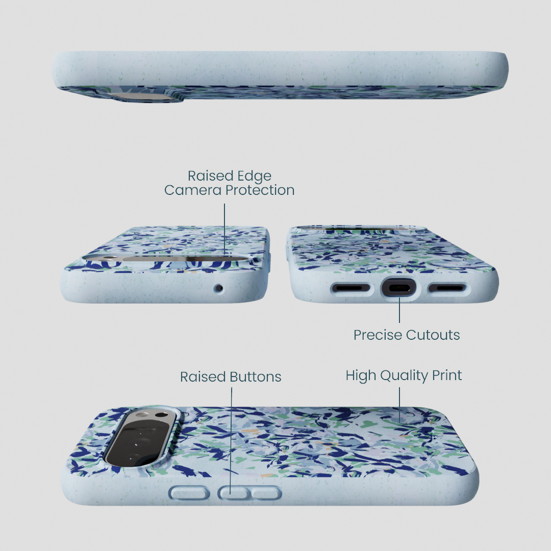 Powder Blue Blue Blooms Google Pixel 10 Pro XL Case