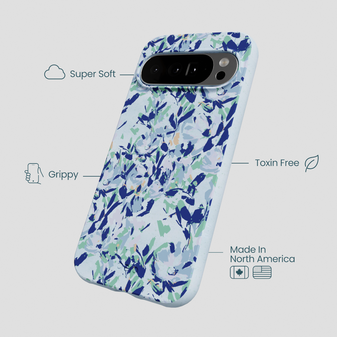 Powder Blue Blue Blooms Google Pixel 10 Pro XL Case