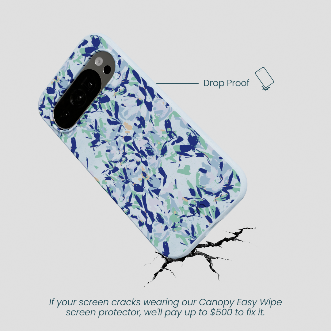 Powder Blue Blue Blooms Google Pixel 10/10 Pro Case