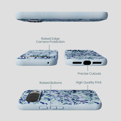 Powder Blue Blue Blooms Google Pixel 10/10 Pro Case