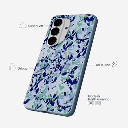 Powder Blue Blue Blooms Samsung Galaxy S26 Case