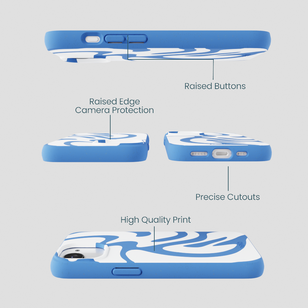 Electric Blue Blue Crush iPhone 16e/17e Case