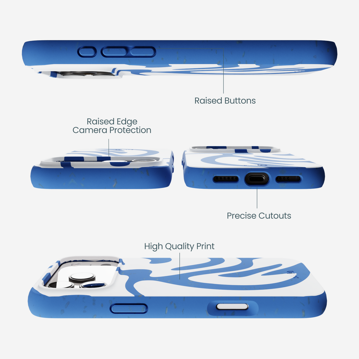 Electric Blue Blue Crush iPhone 17 Pro Max Case