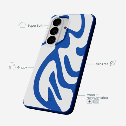 Electric Blue Blue Crush Samsung Galaxy S26 Case
