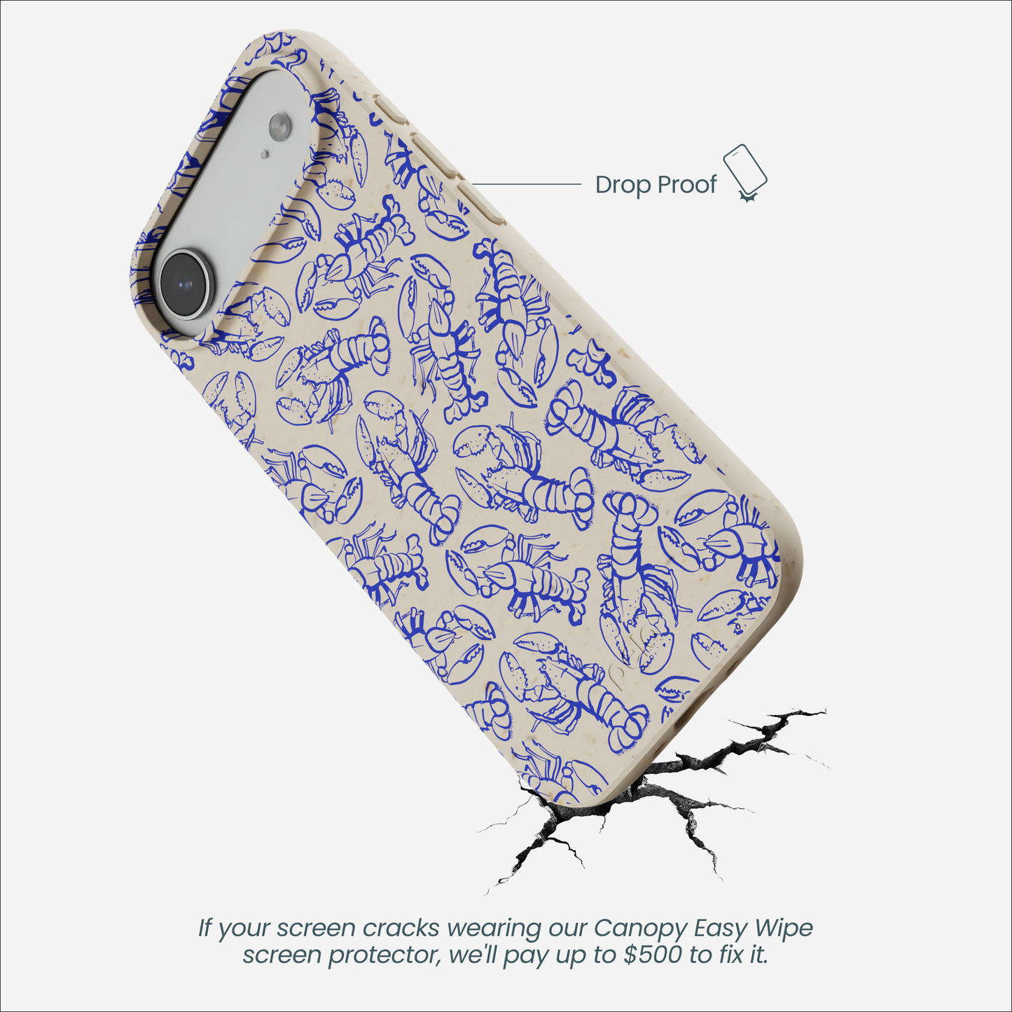 London Fog Blue Lobster iPhone Air Case