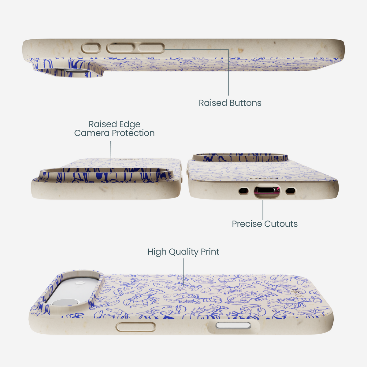 London Fog Blue Lobster iPhone Air Case