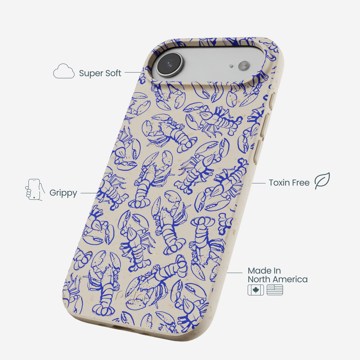 London Fog Blue Lobster iPhone Air Case