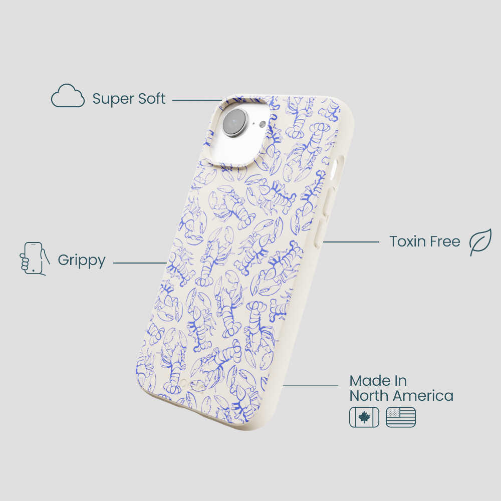 London Fog Blue Lobster iPhone 16e/17e Case