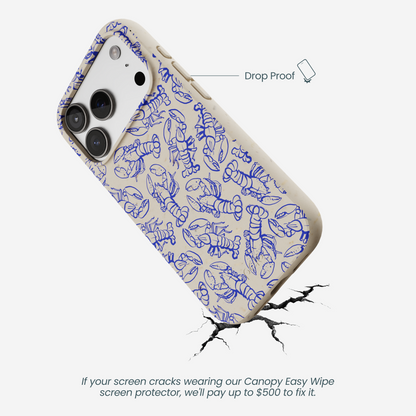London Fog Blue Lobster iPhone 17 Pro Case