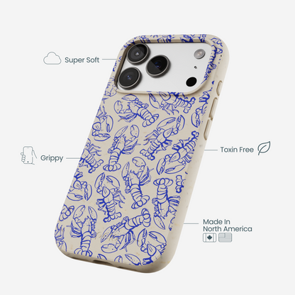 London Fog Blue Lobster iPhone 17 Pro Case