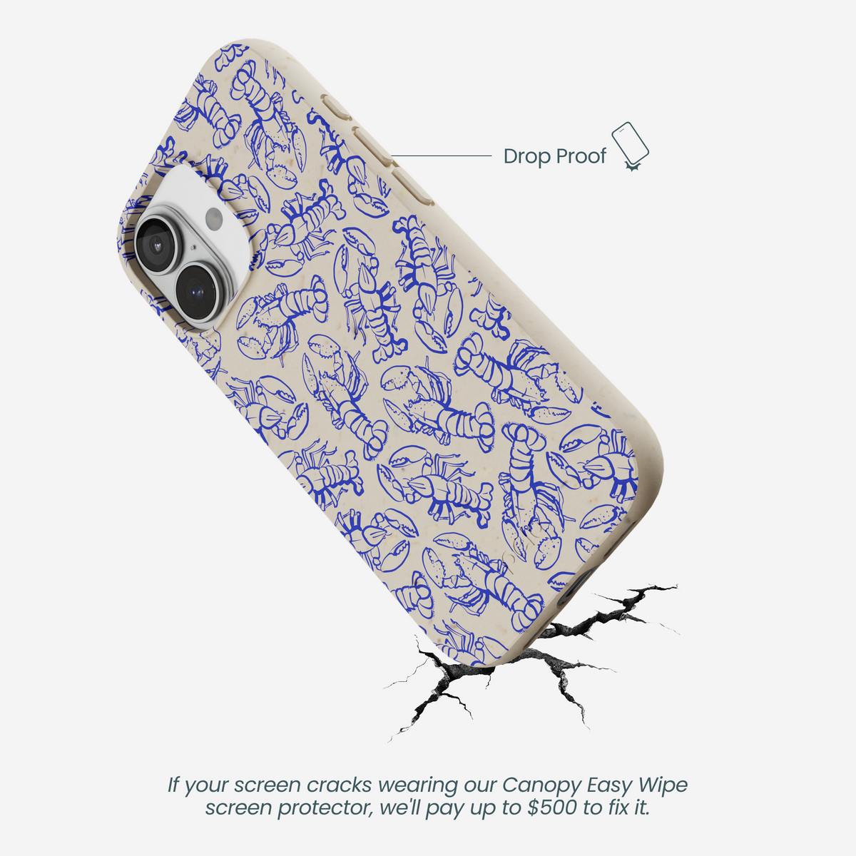 London Fog Blue Lobster iPhone 17 Case