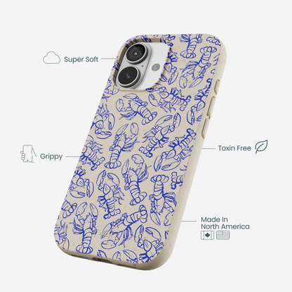 London Fog Blue Lobster iPhone 17 Case