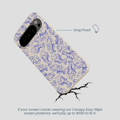 London Fog Blue Lobster Google Pixel 10/10 Pro Case