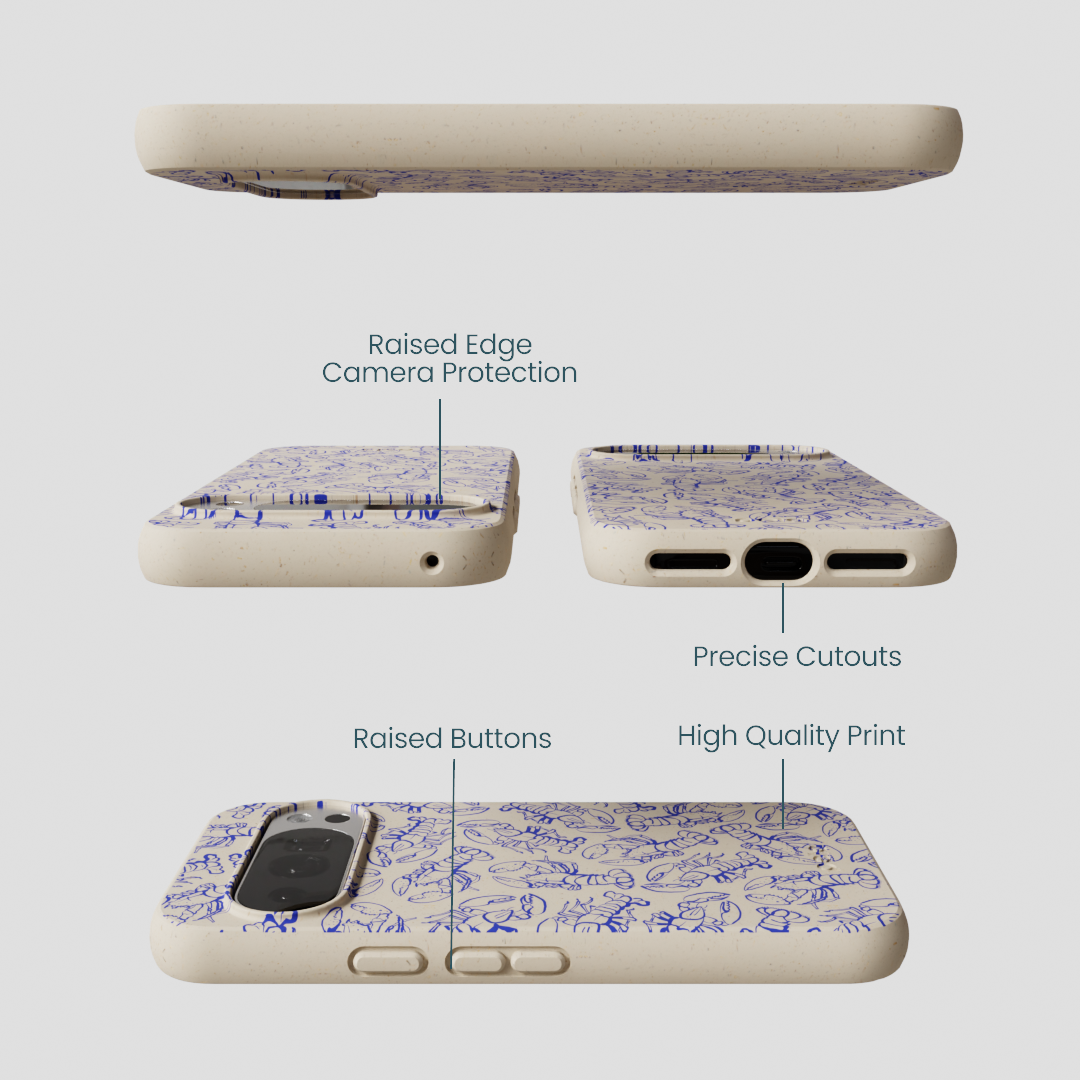 London Fog Blue Lobster Google Pixel 10/10 Pro Case