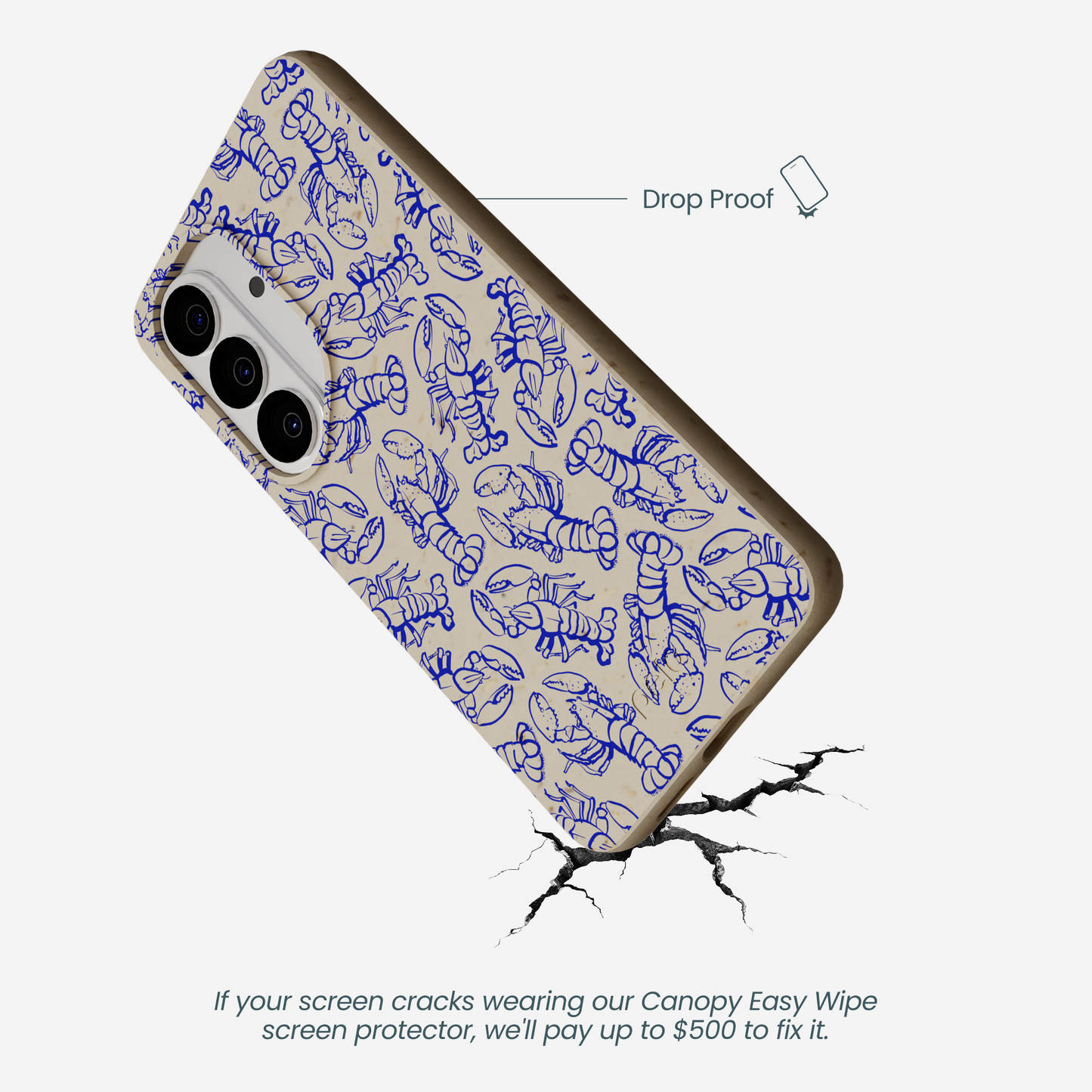 London Fog Blue Lobster Samsung Galaxy S26 Case