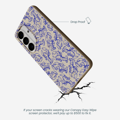 London Fog Blue Lobster Samsung Galaxy S26 Case