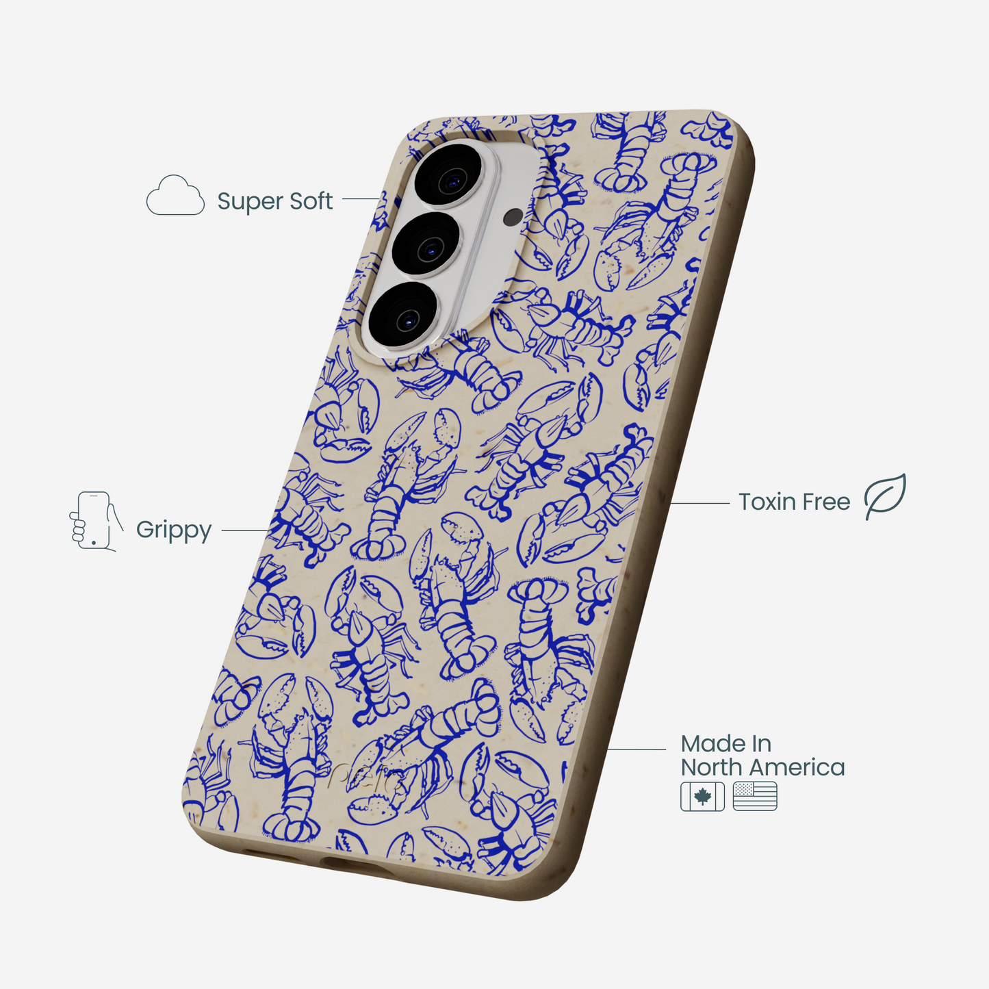London Fog Blue Lobster Samsung Galaxy S26 Case