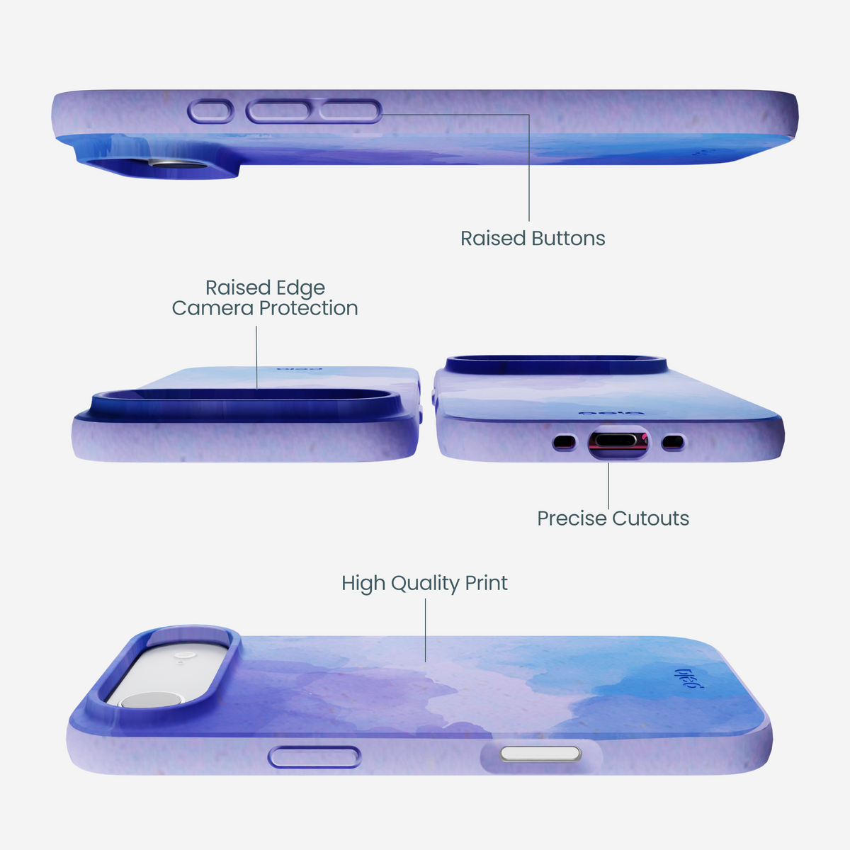 Lavender Blue Reflections iPhone Air Case