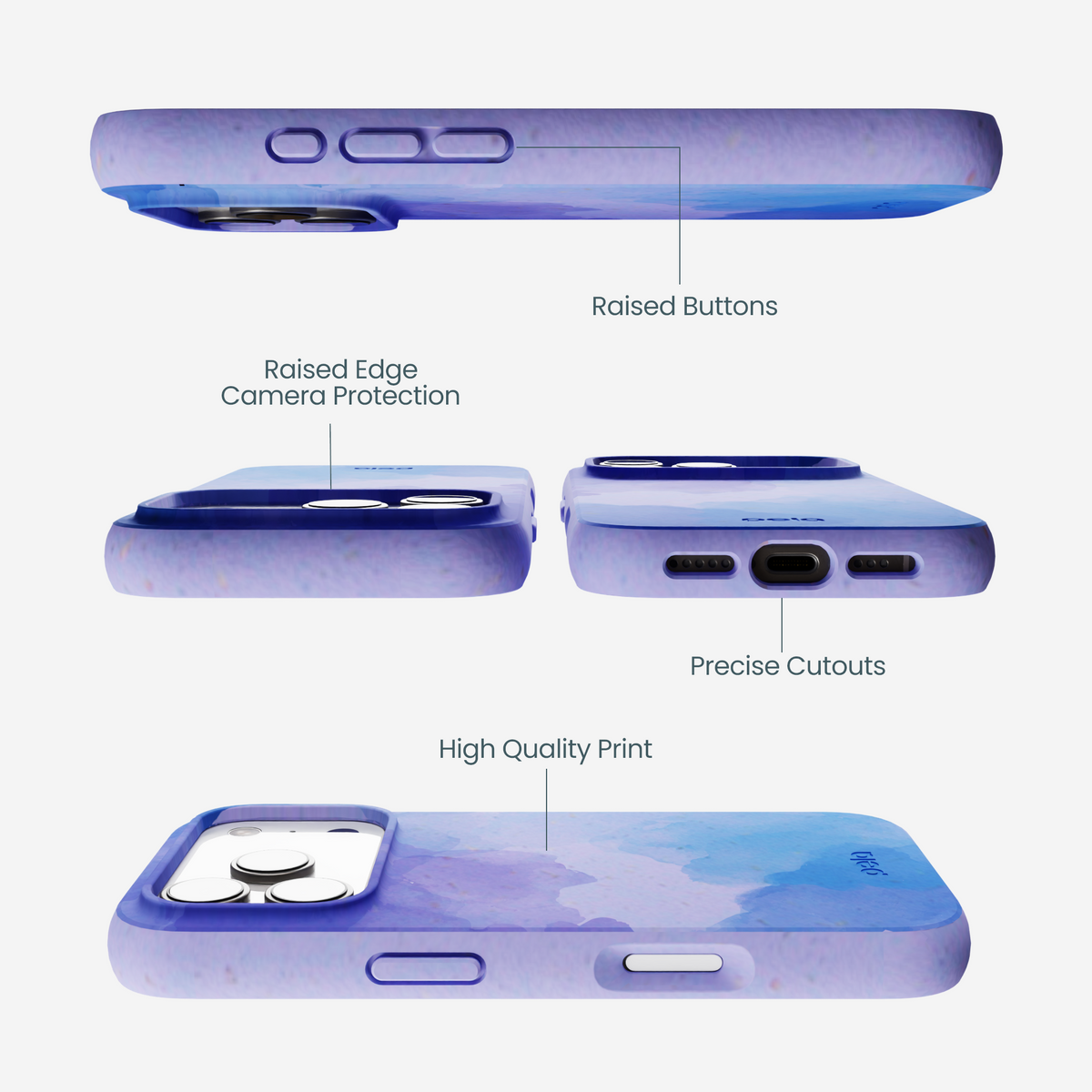 Lavender Blue Reflections iPhone 17 Pro Case