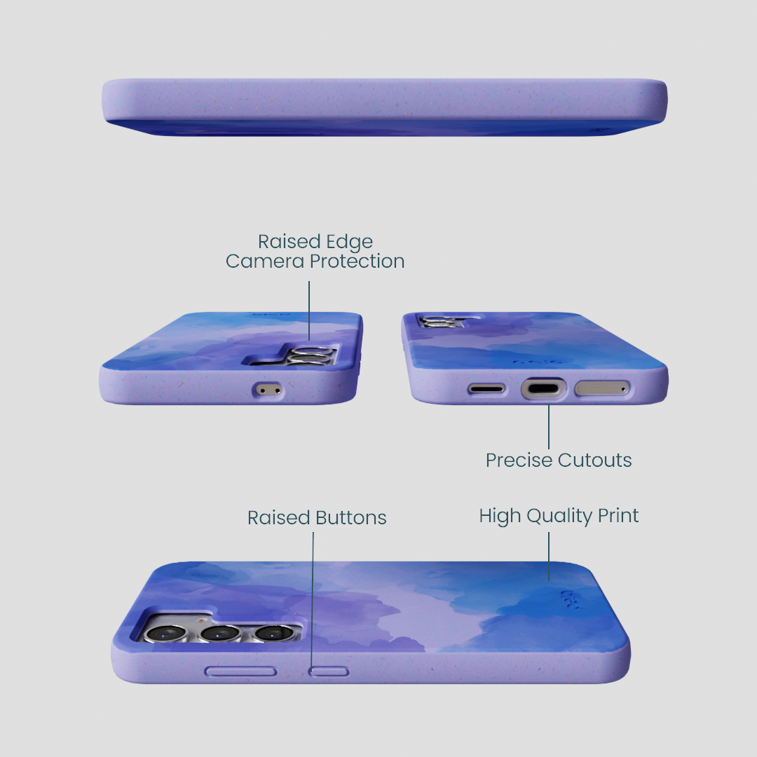 Lavender Blue Reflections Samsung Galaxy S25 Case