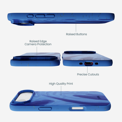 Electric Blue Blue Study iPhone Air Case