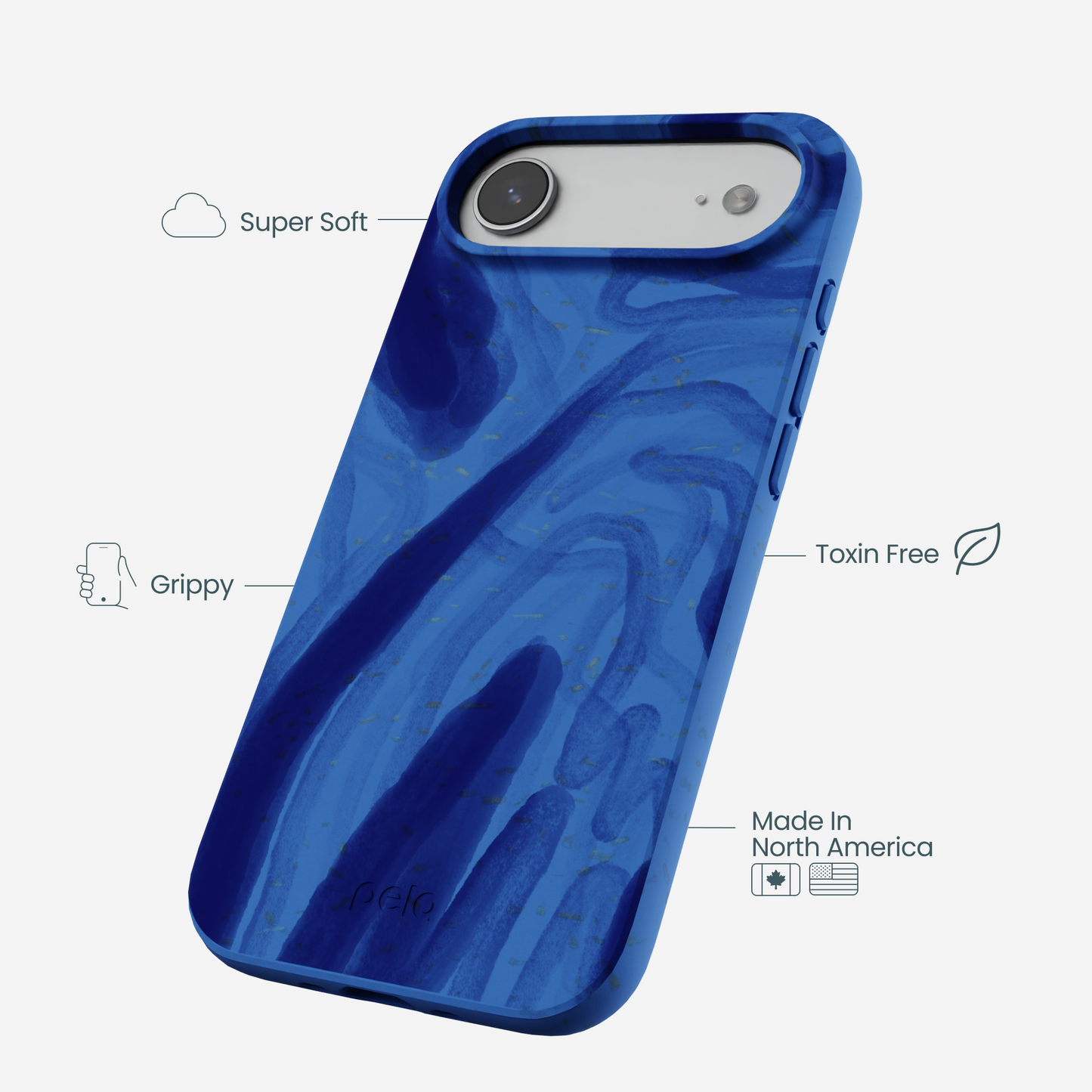Electric Blue Blue Study iPhone Air Case