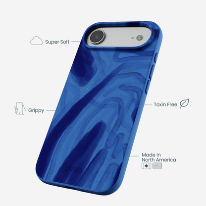 Electric Blue Blue Study iPhone Air Case