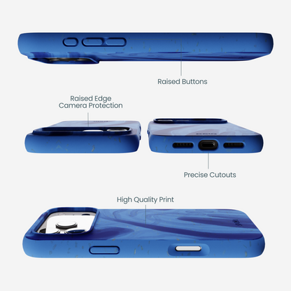 Electric Blue Blue Study iPhone 17 Pro Max Case