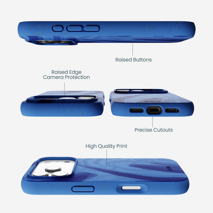 Electric Blue Blue Study iPhone 17 Pro Case