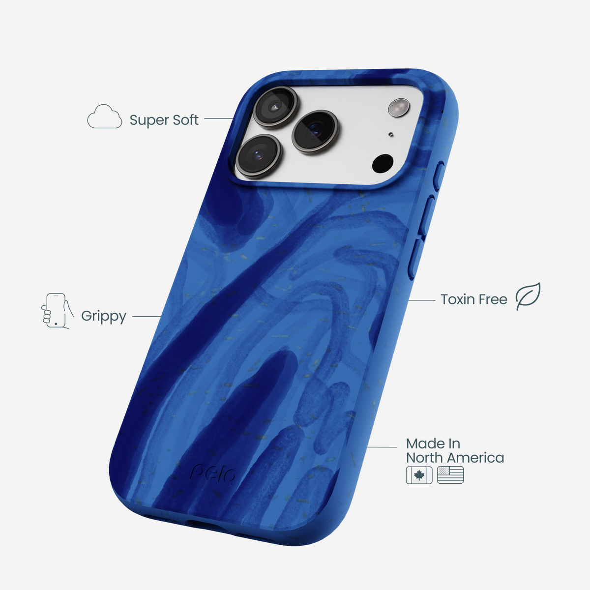 Electric Blue Blue Study iPhone 17 Pro Case