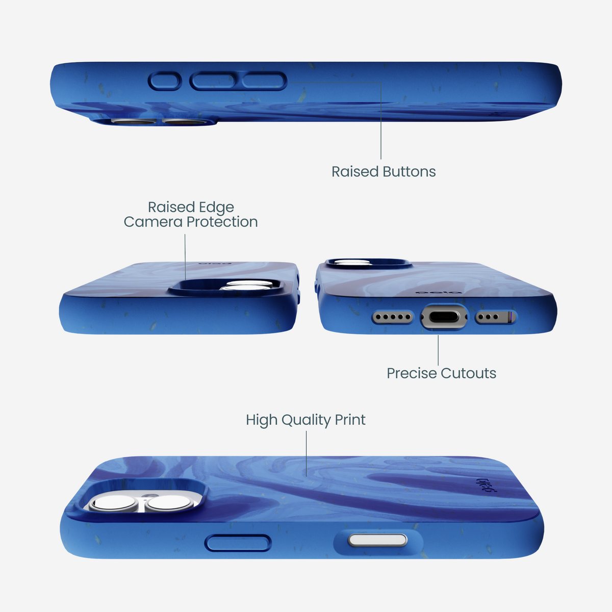 Electric Blue Blue Study iPhone 17 Case