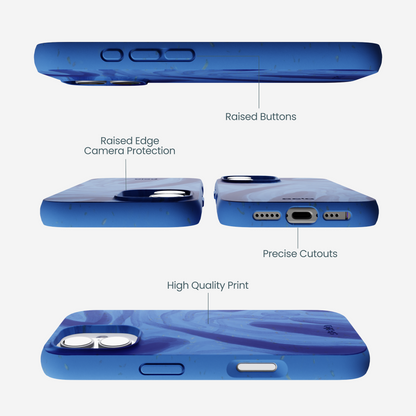 Electric Blue Blue Study iPhone 17 Case