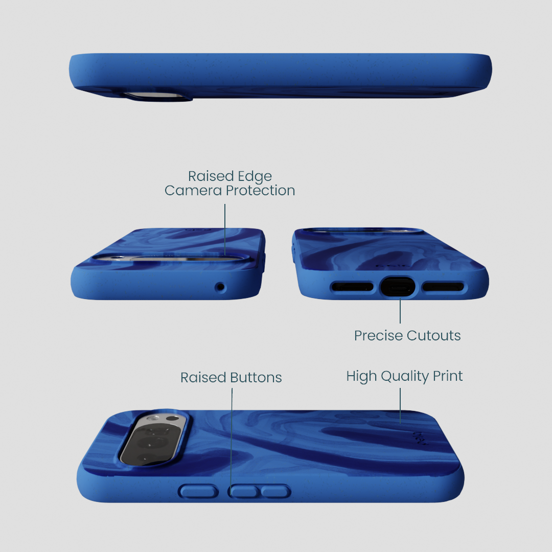 Electric Blue Blue Study Google Pixel 10/10 Pro Case