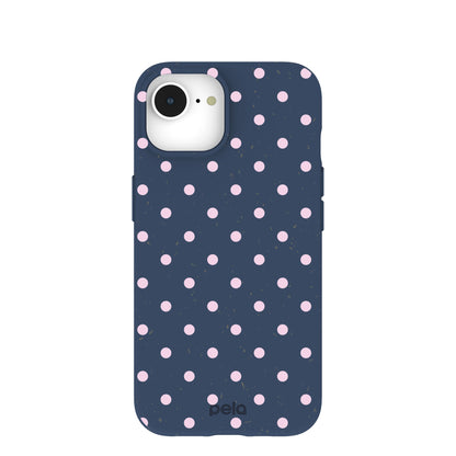 Navy Blue Blush Pop iPhone 16e/17e Case