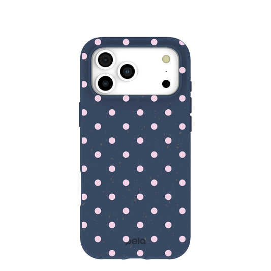 Navy Blue Blush Pop iPhone 17 Pro Max Case
