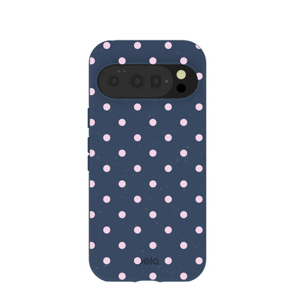 Navy Blue Blush Pop Google Pixel 10/10 Pro Case