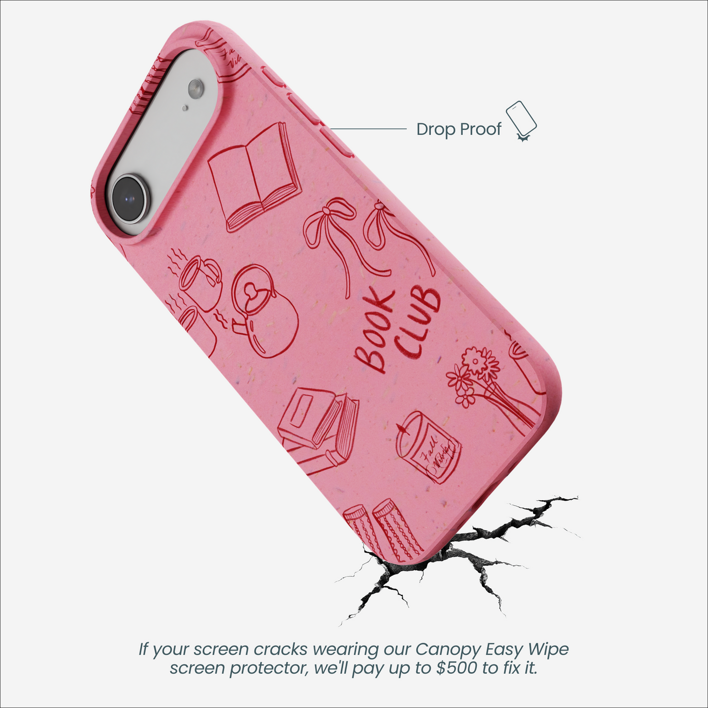 Bubblegum Pink Book Club iPhone Air Case