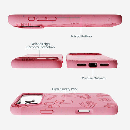 Bubblegum Pink Book Club iPhone 17 Pro Max Case