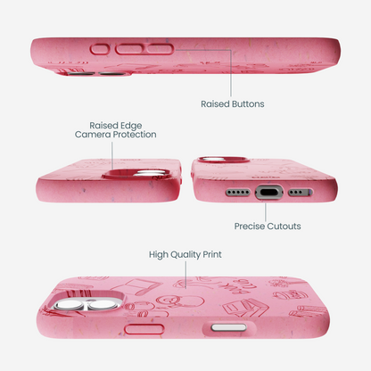 Bubblegum Pink Book Club iPhone 17 Case
