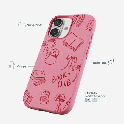 Bubblegum Pink Book Club iPhone 17 Case