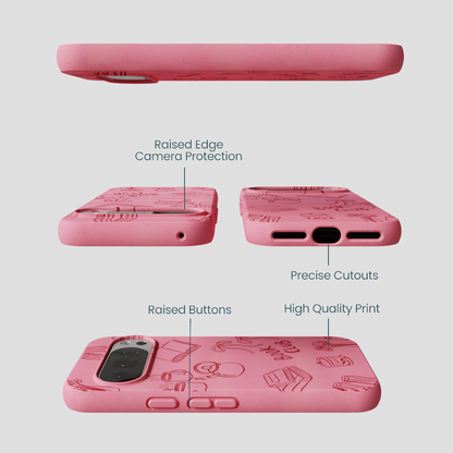 Bubblegum Pink Book Club Google Pixel 10/10 Pro Case
