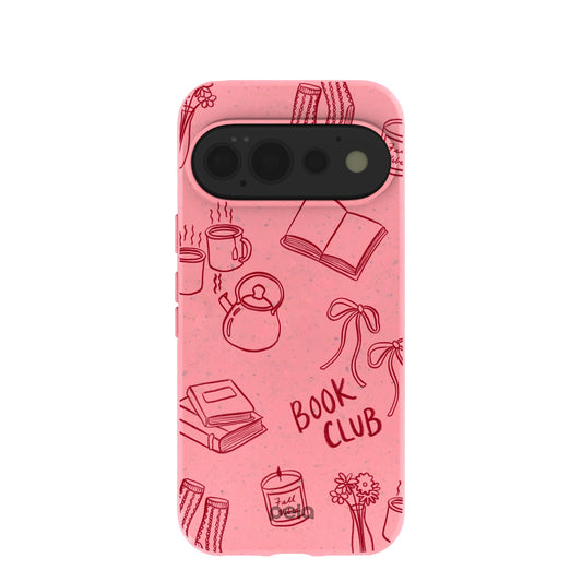 Bubblegum Pink Book Club Google Pixel 11 Pro Case